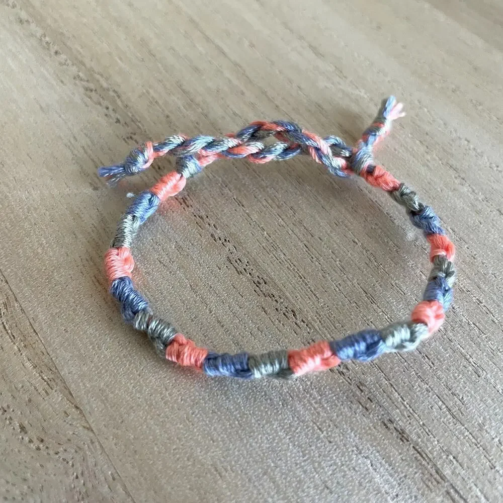 Amaris Bracelet, anklet, trendy, comfortable, tie, embroidery thread, woven, gif